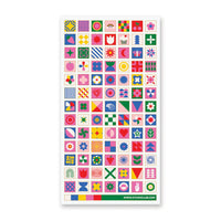Retro Squares Sticker Sheet