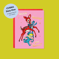 Happy Holidays Rascal – Foil Christmas Card