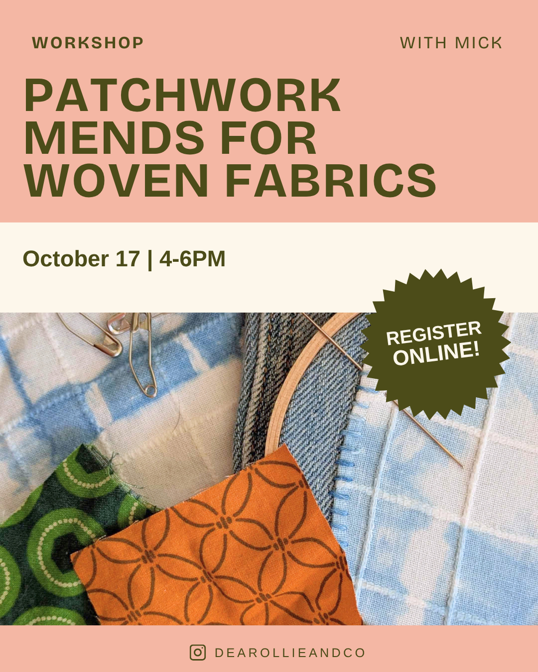 Patchwork Mends for Woven Fabrics | October 10