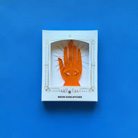 Helping Hand Neon Suncatcher
