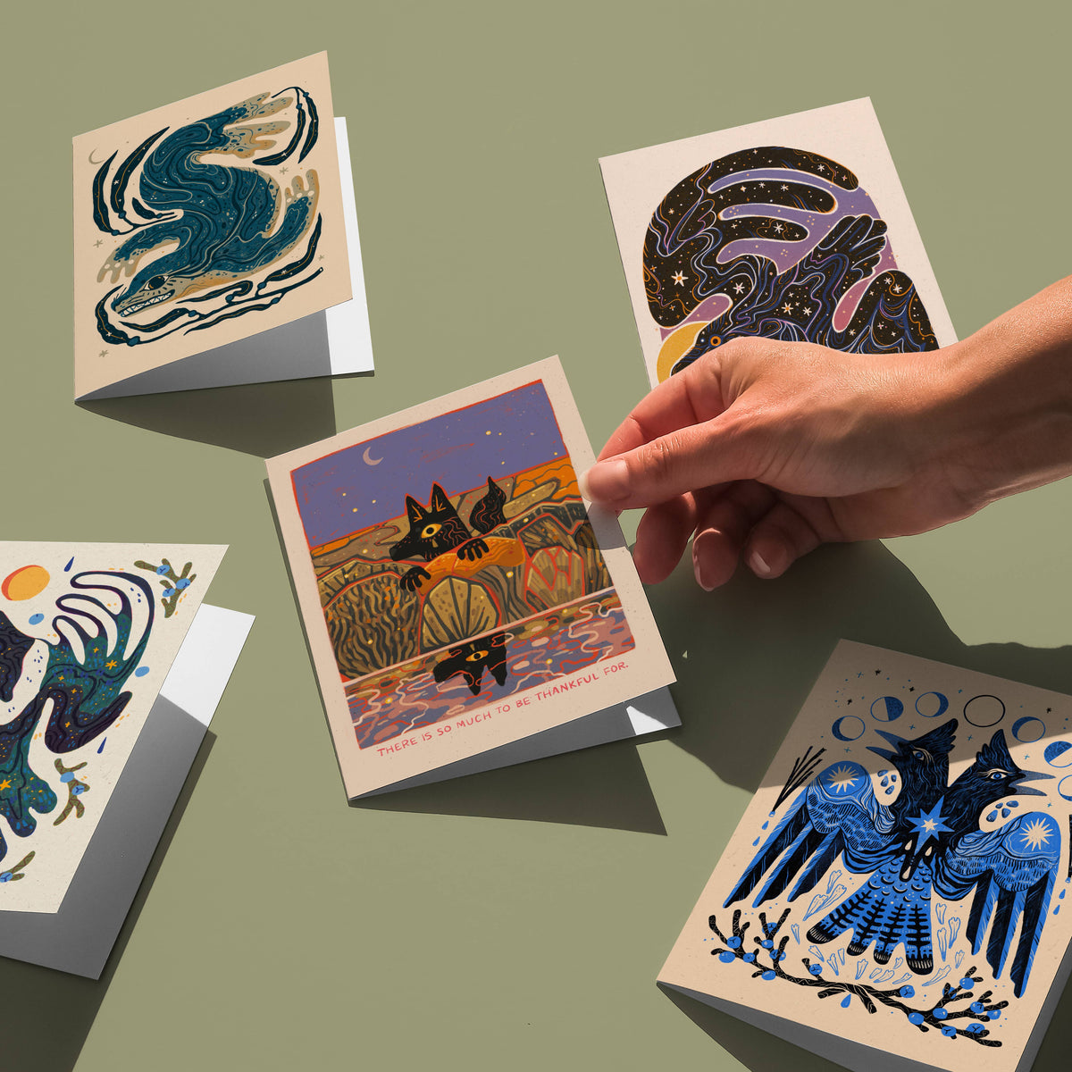 Be Who You Need – Blank Greeting Card Nature Illustration