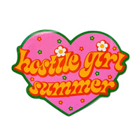 Hostile Girl Summer Vinyl Sticker