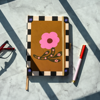 Floral Soft Touch Hardbound Layflat Notebook Journal