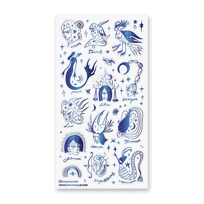 Mystical Zodiac Sticker Sheet