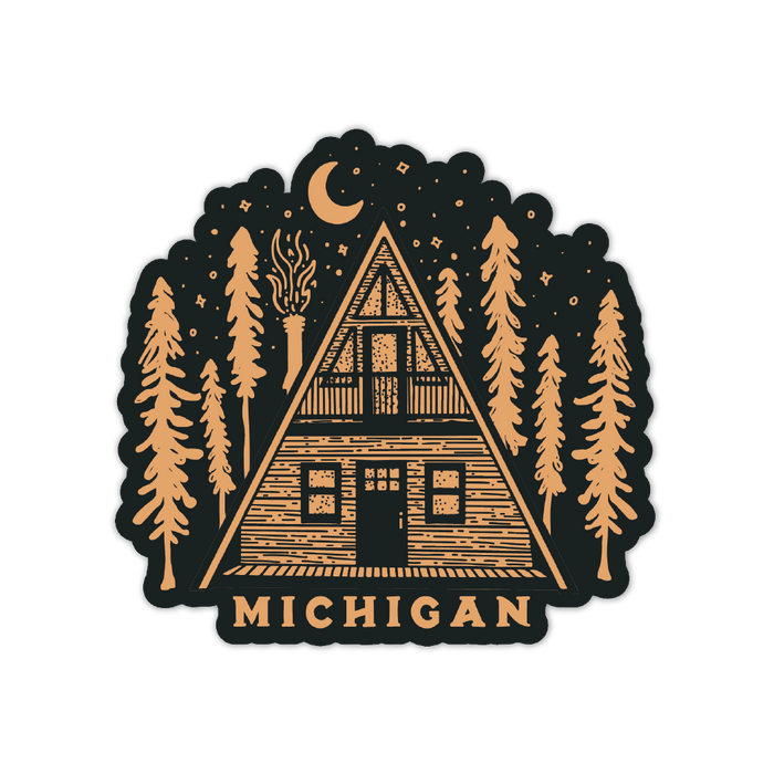 Michigan A-Frame Sticker