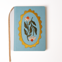 Daisy Frame Hardbound Embroidered Notebook Journal