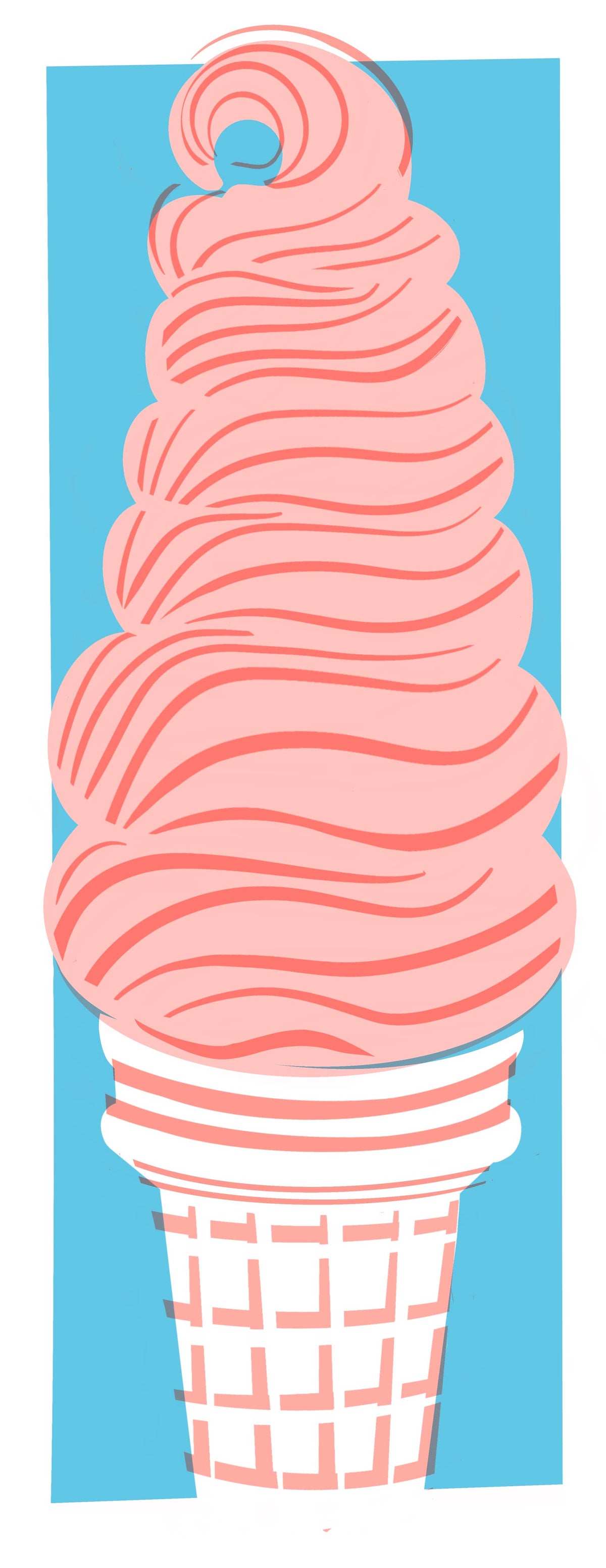 Ice Cream Treat - Risograph Market Notepad 