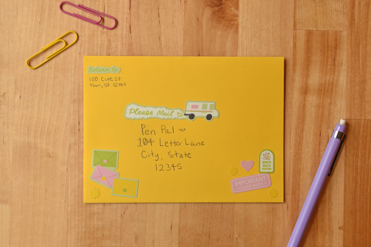 Pen Pal Sticker Sheet - Mail Decorating Stickers