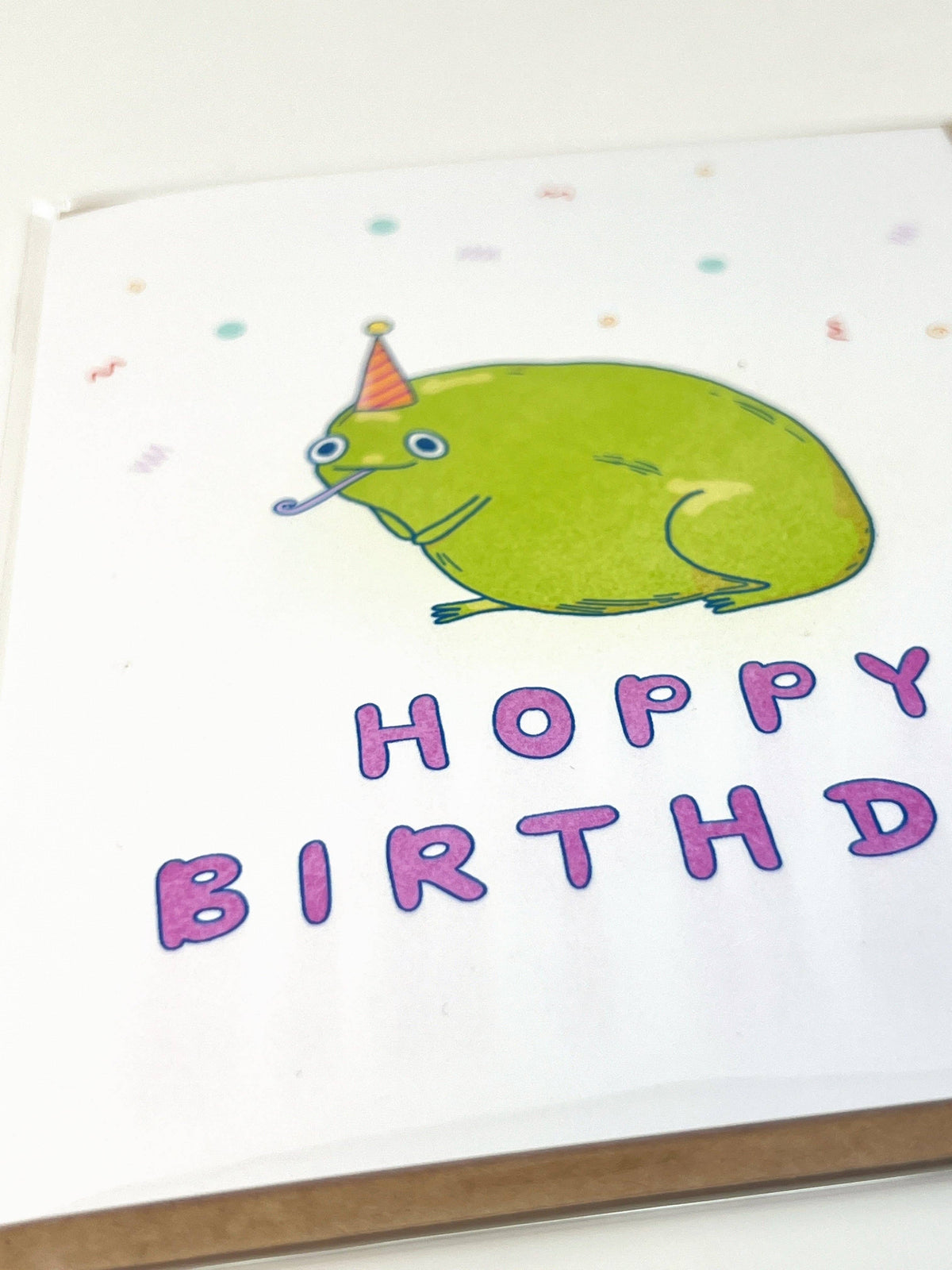 Hoppy Birthday Frog Greeting Card