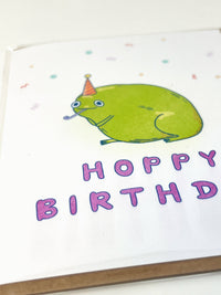 Hoppy Birthday Frog Greeting Card