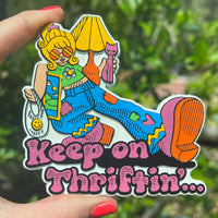 MAGNET Keep on Thriftin EXTRA LARGE Rubber Magnet