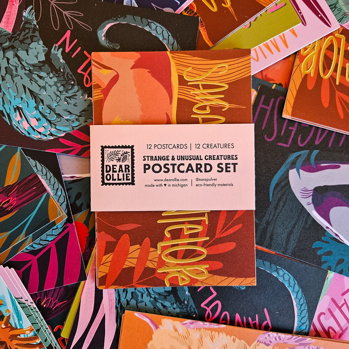 Strange & Unusual Creatures Postcard Set