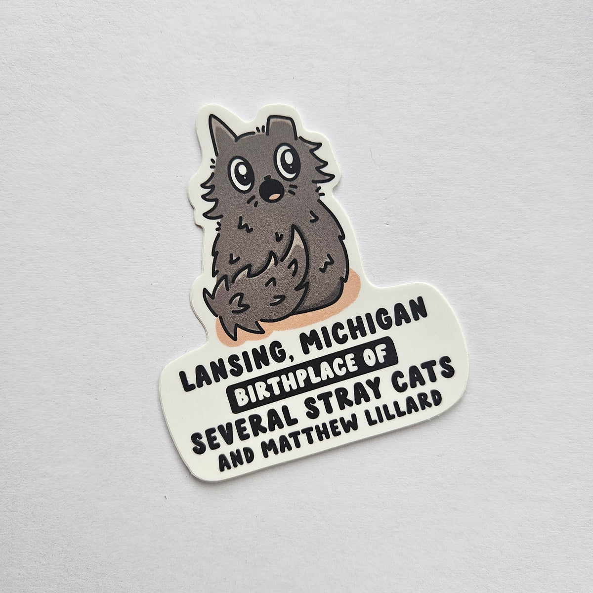 Lansing Birthplace Stray Cats & Matthew Lillard - Sticker