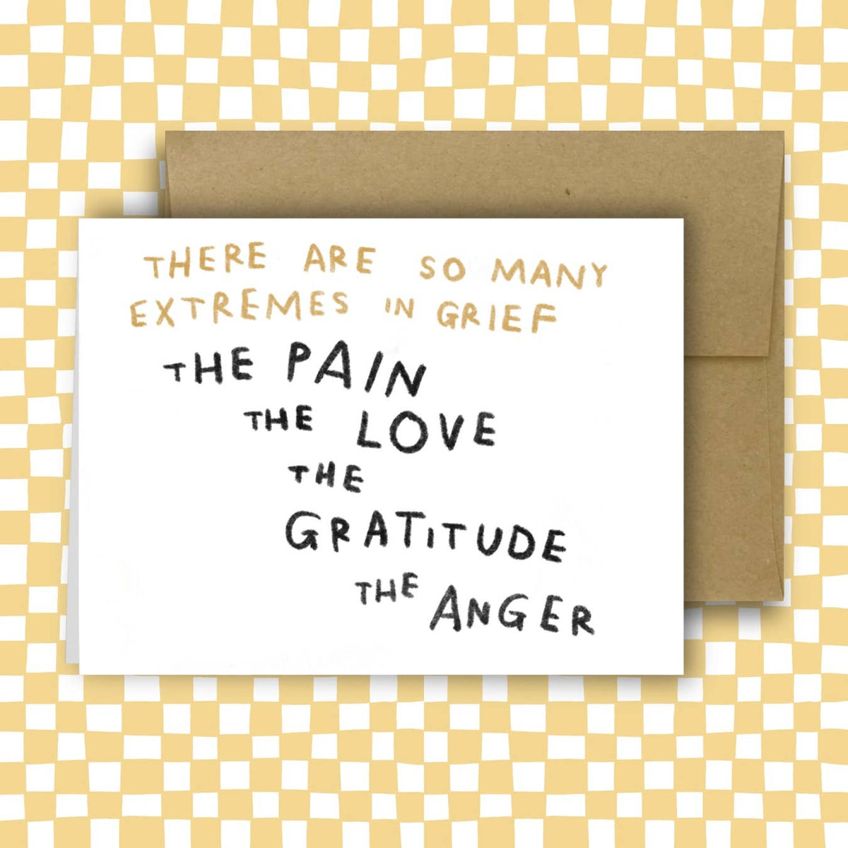 THERE ARE SO MANY EXTREMES IN GRIEF card ~ Amy Lin X Rani Ba
