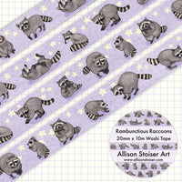 Rambunctious Raccoons Washi Tape