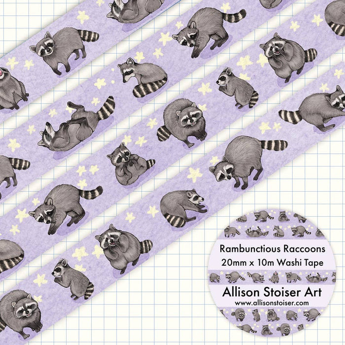 Rambunctious Raccoons Washi Tape
