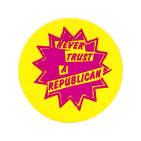 Never Trust A Republican Sticker