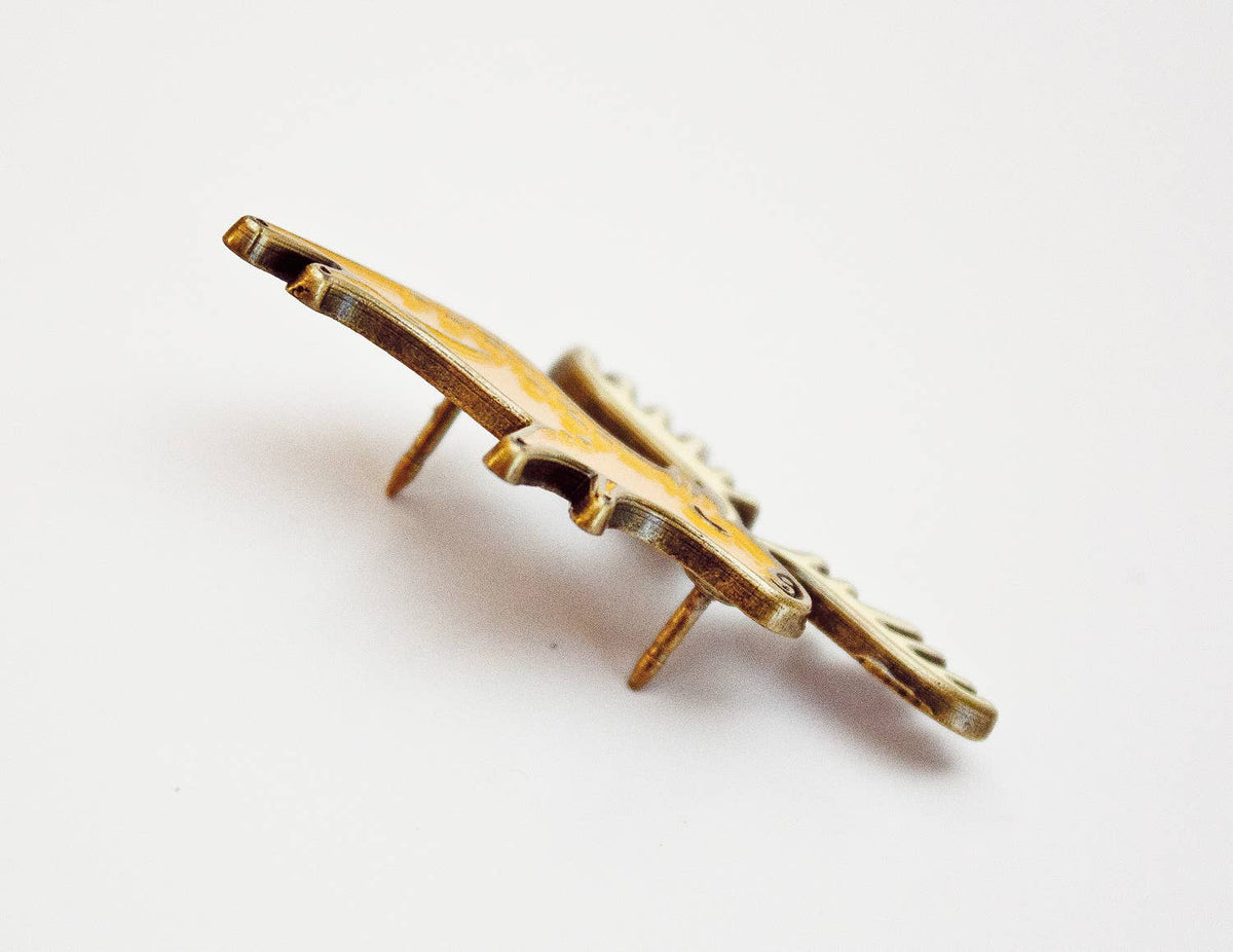 Beaver Enamel Pin – Beaver brooch – Forest Animal Pin