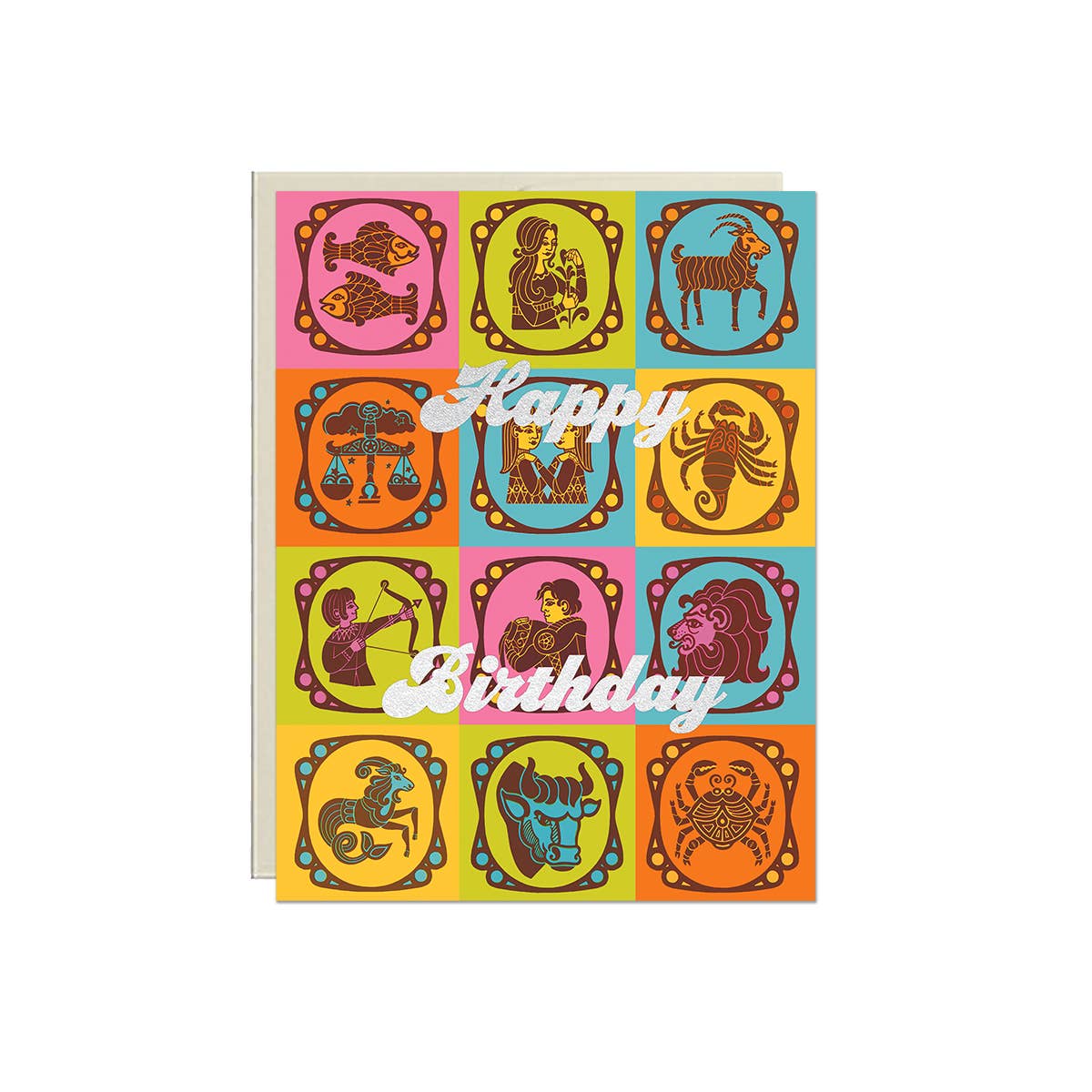 Zodiac Birthday – Foil Astrology Birthday Card