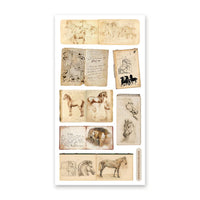 Equine Sketchbooks Sticker Sheet