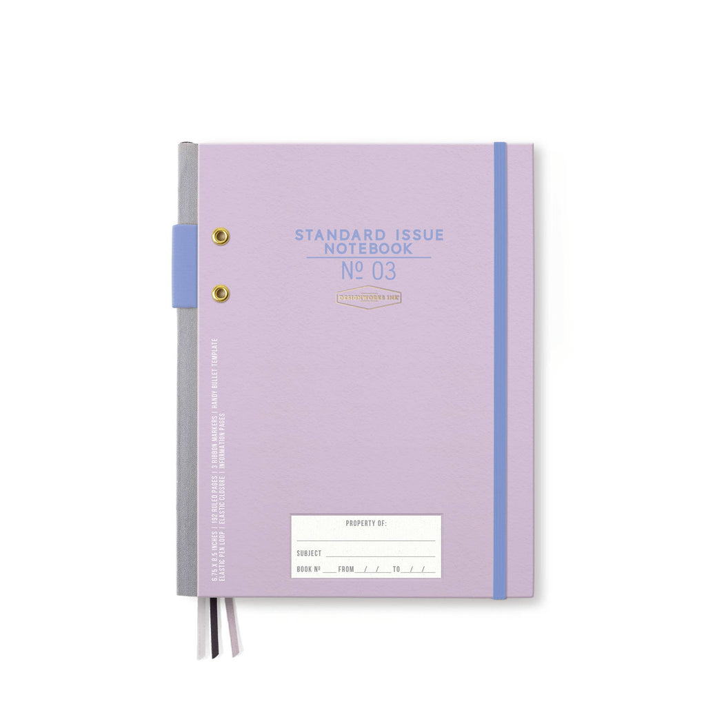 STANDARD ISSUE NOTEBOOK NO. 03 - LAVENDER + PERIWINKLE – Dear Ollie