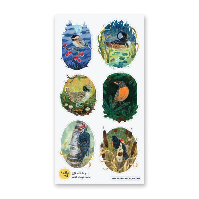 Songbirds of the Seasons Sticker Sheet