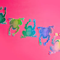 Panic Frog - Holographic Sticker