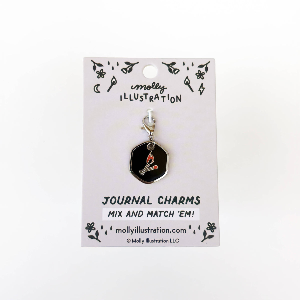 Match Hard Enamel Journal Charm