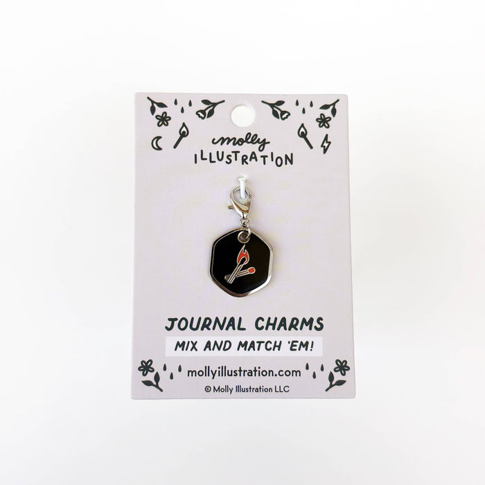 Match Hard Enamel Journal Charm