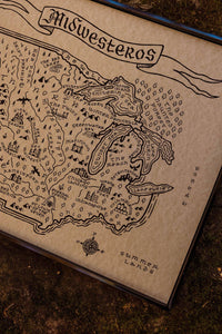 Midwesteros Map Print