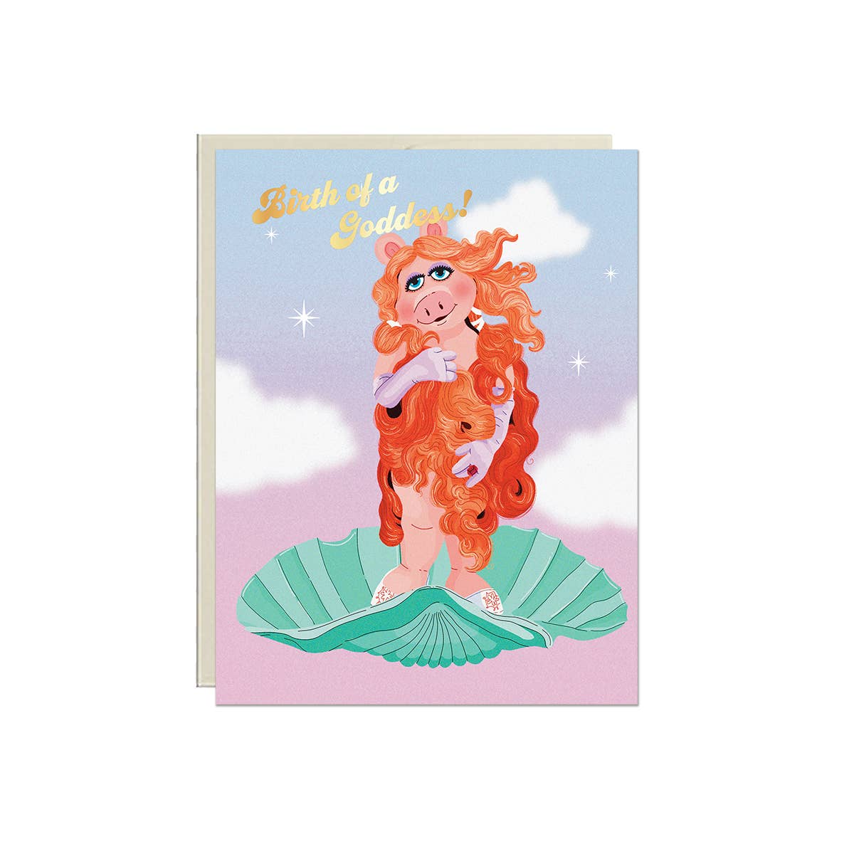 Birth of a Goddess Card – Foil Birthday ✿ Friendship Card
