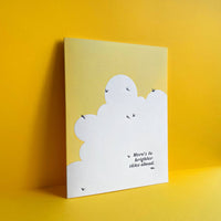 Brighter Skies Ahead - Letterpress Grief Greeting Card
