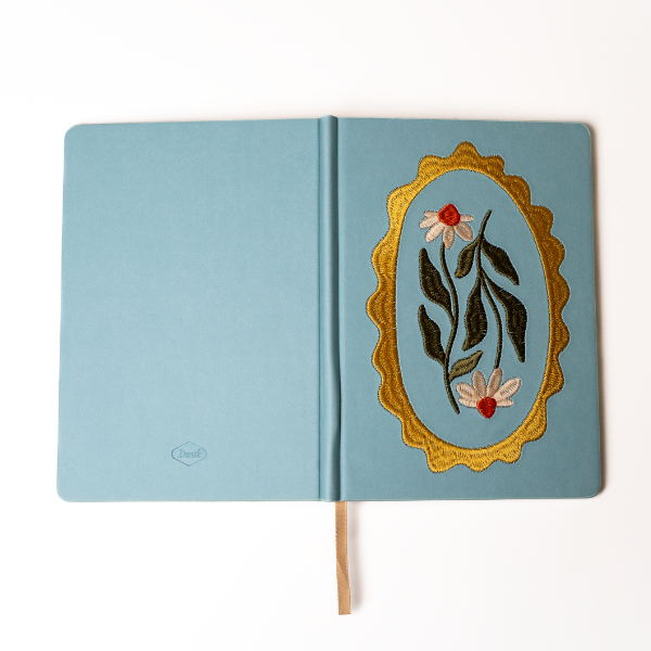 Daisy Frame Hardbound Embroidered Notebook Journal
