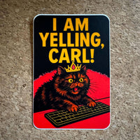 Princess Donut Yelling Vinyl Sticker