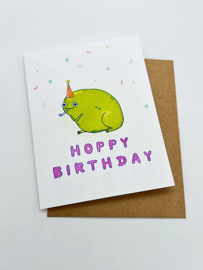 Hoppy Birthday Frog Greeting Card
