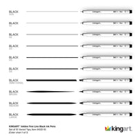 Inkline™ PRO Fine Line Archival Black Ink Pens 10 pc