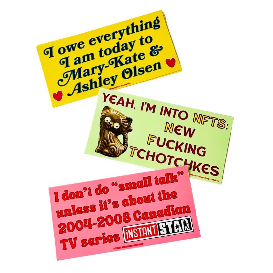 Into NFTs New Fucking Tchotchkes funny Bumper Sticker