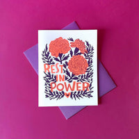 Rest in Power - Letterpress Grief Greeting Card