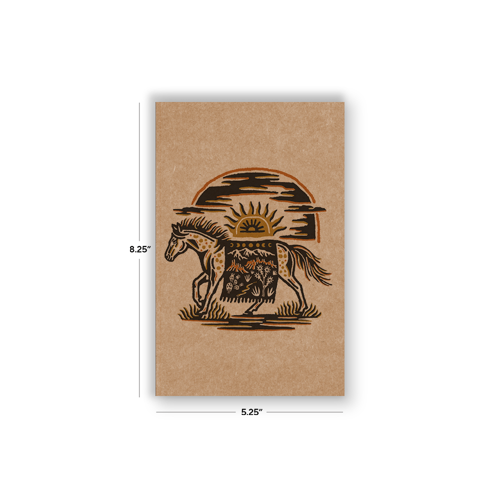 RaycoDesign — Wild West Kraft Classic Layflat Notebook