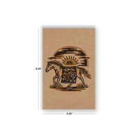RaycoDesign — Wild West Kraft Classic Layflat Notebook