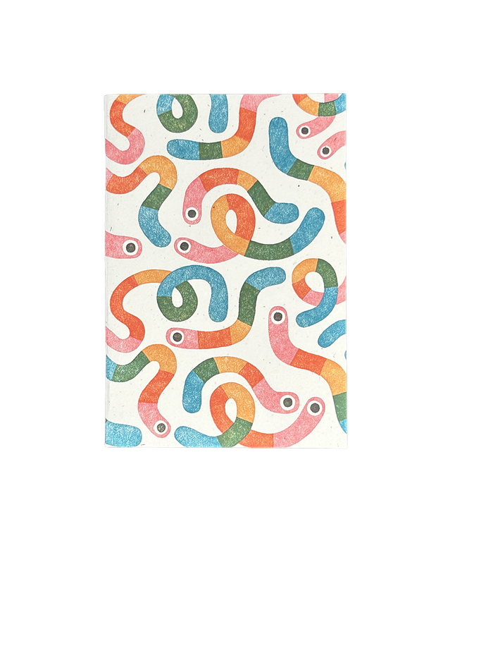 Rainbow Worm Pocket Notebook