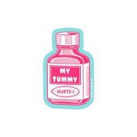 Tummy Hurts – Matte Vinyl Sticker