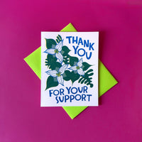 Thank you For Your Support - Risograph Greeting Card 
