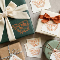 Handle with Care Rubber Stamp for Packaging & Mail