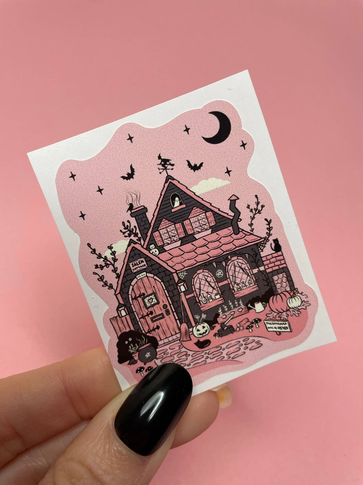 Witchy Cottage Vinyl Sticker