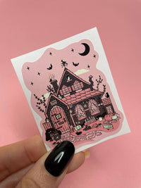 Witchy Cottage Vinyl Sticker