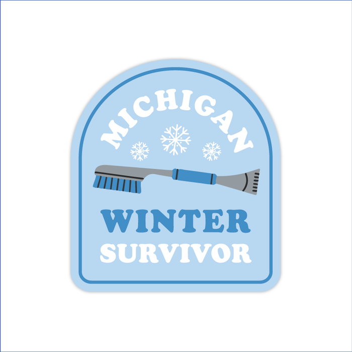 Michigan Winter Survivor Sticker