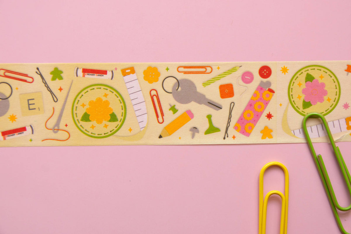 Junk Drawer 30mm Wide, Decorative Washi Tape