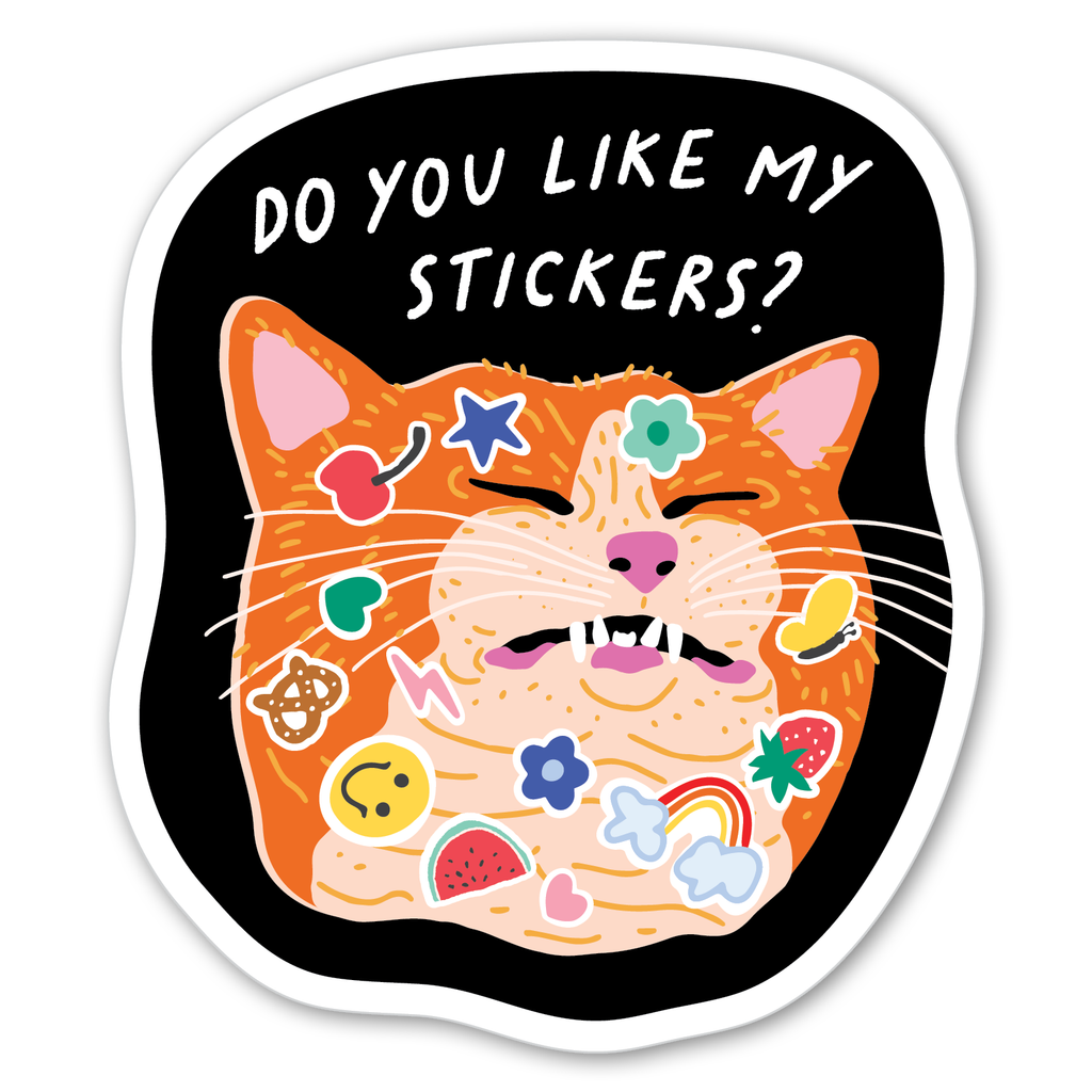 Stickers on Cat – Dear Ollie