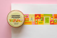 Stationery Patchwork 30mm Wide, Decorative Washi Tape